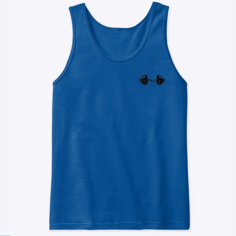 Men Echo Fit Black logo Tank Top