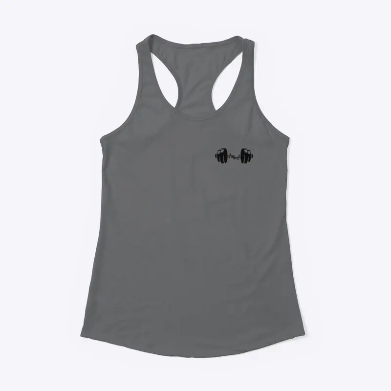 Women Echo Fit Black logo Tank Top