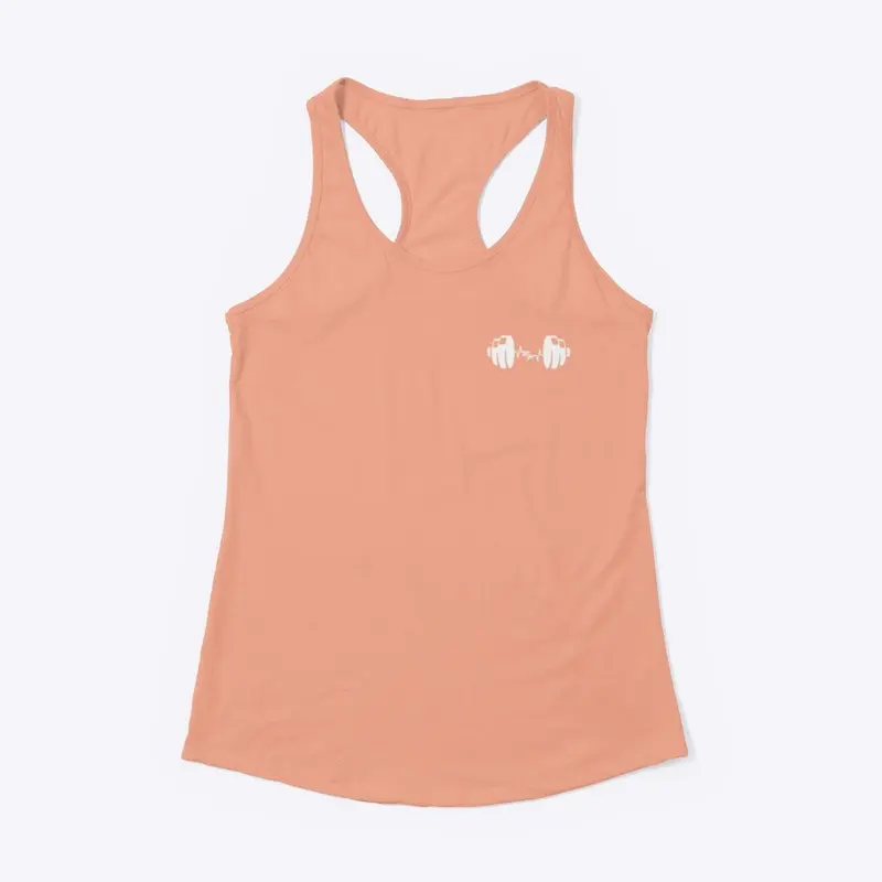 Women Echo Fit White logo Tank Top