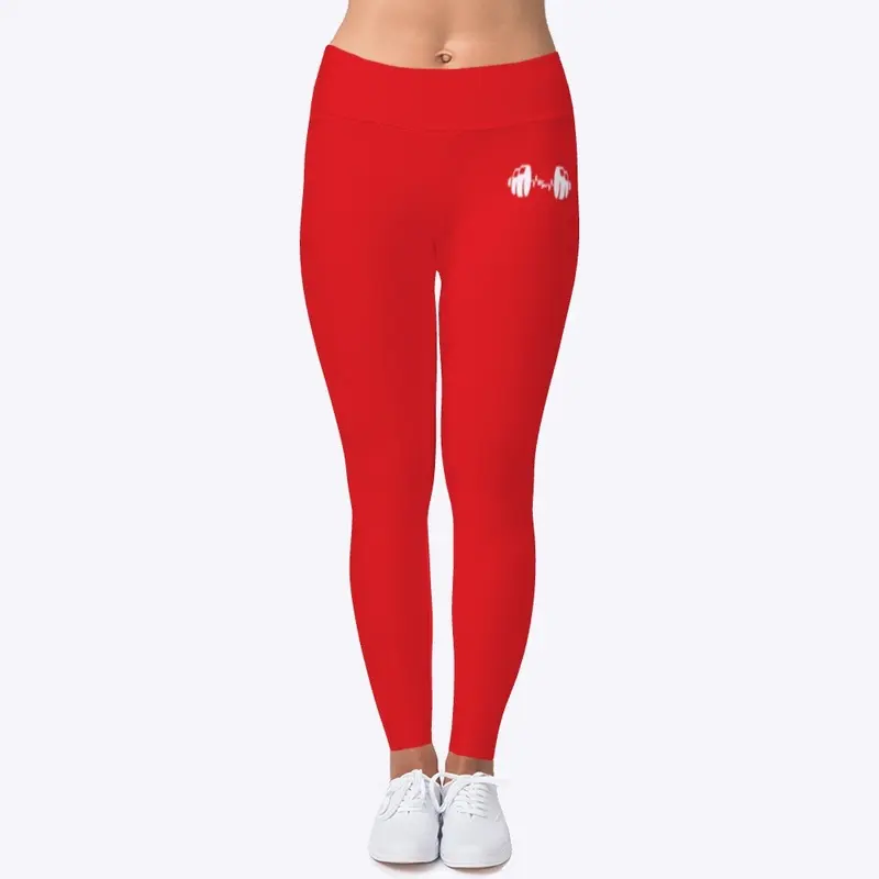 Women's Training Leggings White Logo