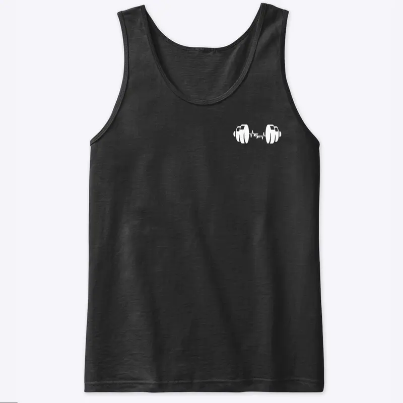 Men Echo Fit White logo Tank Top