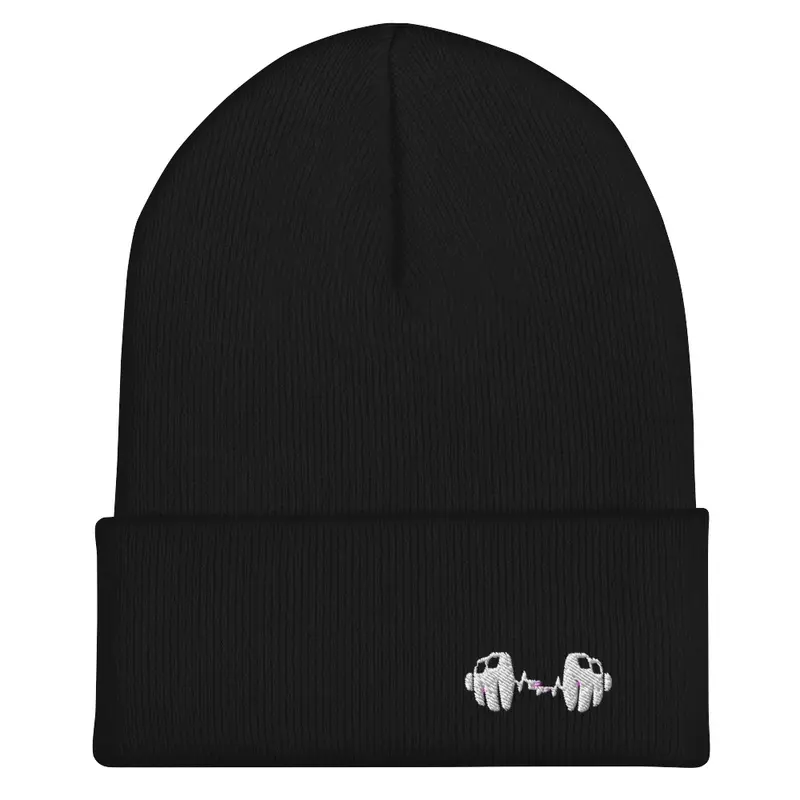 Men Echo Fit White logo Beanie